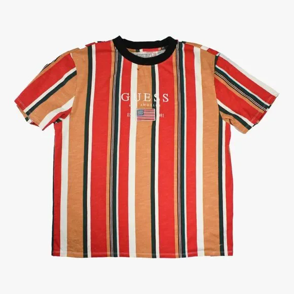 Guess Shirts Guess Jeans Los Angeles Multicolored Striped Shirt Size L Poshmark